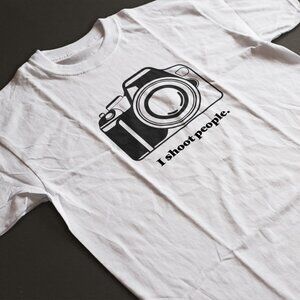 Funny Photographer Shirt. I Shoot People Joke Tee Multiple Sizes Fast Shipping!